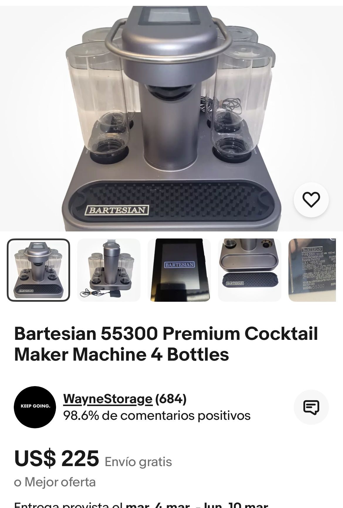 Máquina Para Hacer Todo Tipo De Bebidas 🍷