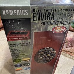 Homedics Rainforest Fountain With Light