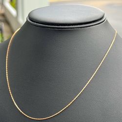 Jewelry 14k solid rose gold cable chain 17.25” Chain necklace 2.40 grams 1.00mm