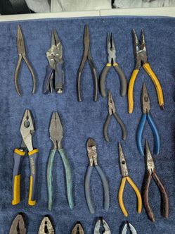 17-Piece Assorted Pliers & Cutters Tool Lot – Vise-Grip + More