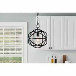 SAROLTA SANDS LIGHT PENDANT BLACK FINISH 60W SEALED