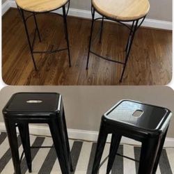 LIKE NEW!  Chairs!  Stools!  - $50 matching set