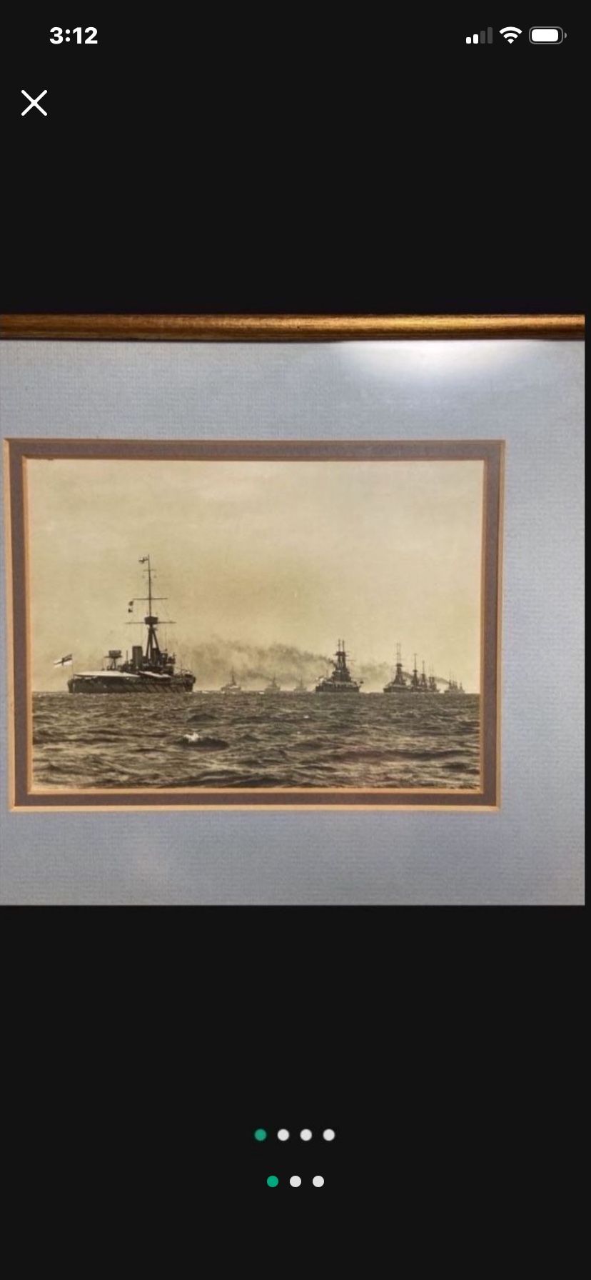 Rare Authentic Historic Naval Photograph Of British Squadron At Spithead
