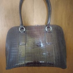 ALLIGATOR faux SCALE BAG TOTE SHOULDER BAG - 18 Inches x 11 inches Lady's Womens