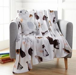 Super Cute! Cat Huggable Friend & Throw Set