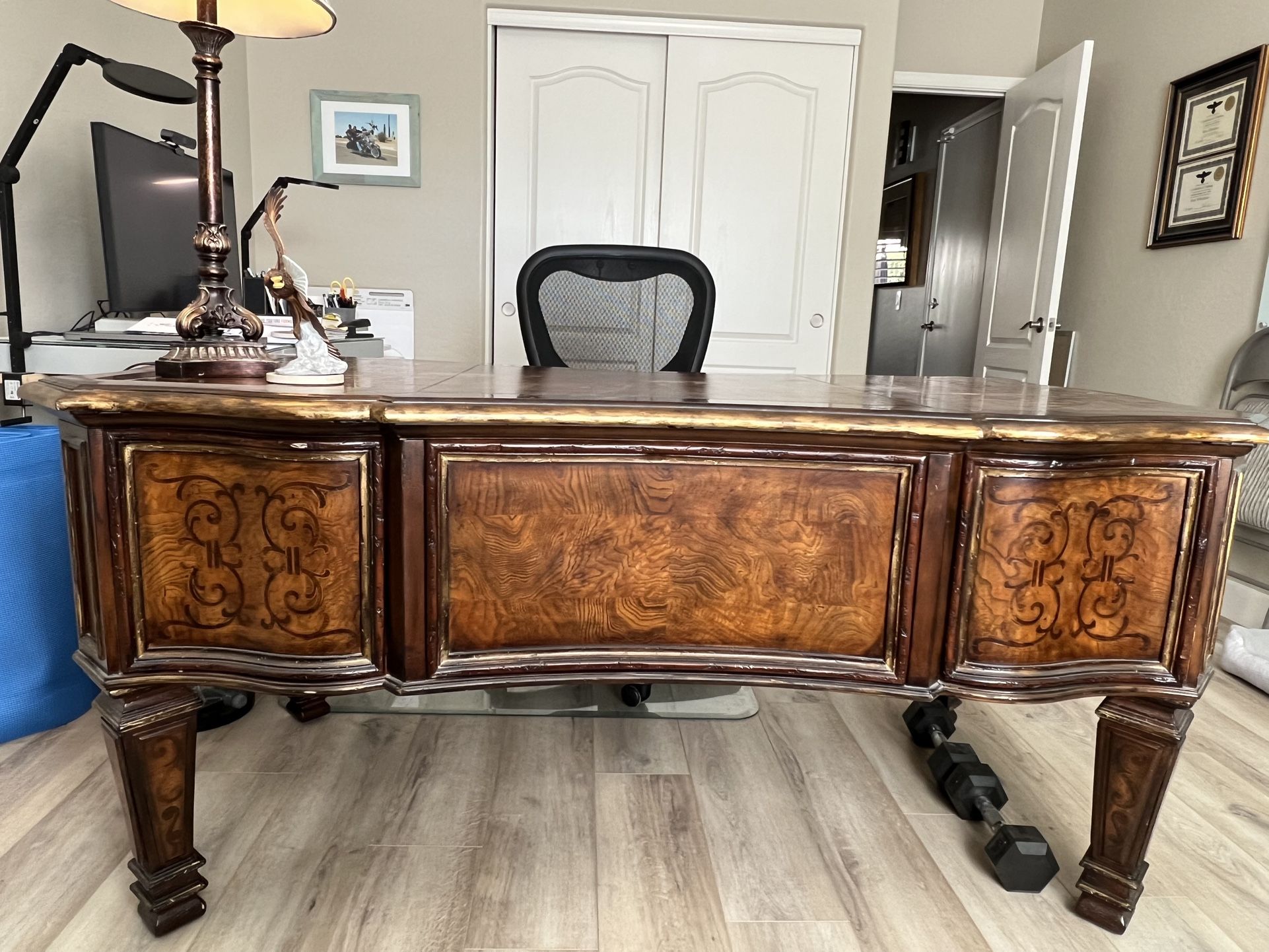 Solid Hardwood Desk 
