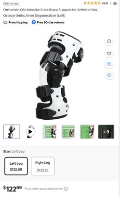 Orthomen OA Unloader Knee Brace Support for Arthritis Pain, Osteoarthritis, Knee Degeneration (Left)