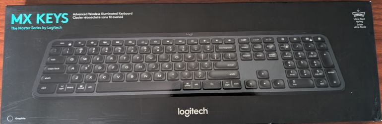 Logitech MX Keys Wireless Illuminated Keyboard (Brand New Sealed)