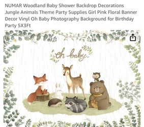 Woodland Creatures Backdrop