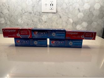 NEW Crest & Colgate Toothpaste Bundle (5 Pack)