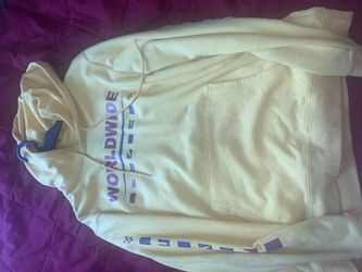 Yellow Worldwide Hoodie ( Size Large )