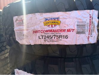 LT245/75R16 Centennial Dirt Commander MT 10ply