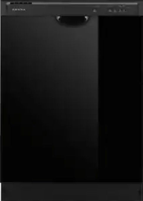Amana Eco Series 24-in Front Control Built-in Dishwasher 2 Different Colors Available. Black , 59-Decibel Standard Sound Level New In Box