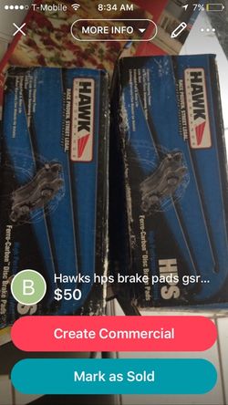 hawks hps rear brake pads acura gsr 95