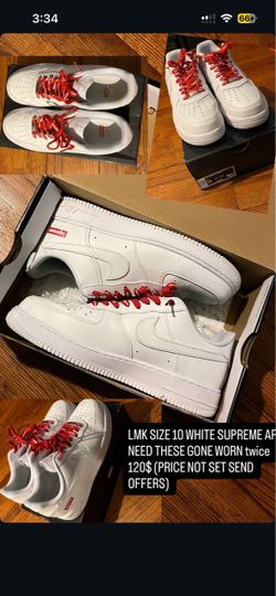 SUPREME WHITE AF1