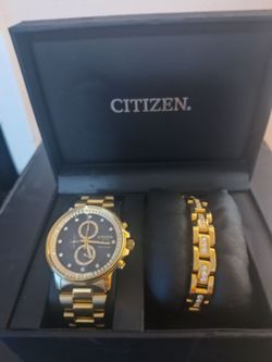 CITIZEN WATCH AND BRACELET