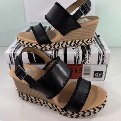 New Dolce Vita women’s platform sandals shoes wedge esmaya slingback - size 6.5