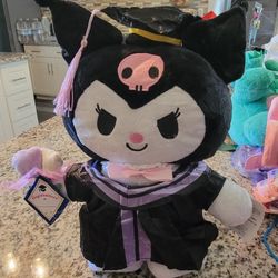 Sanrio Kuromi Graduation Plushie Brand New