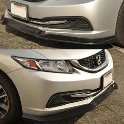 2013-2015 Honda Civic USDM Front Lip GT Style Unpainted PU