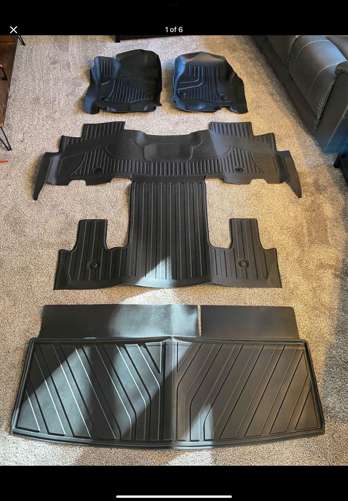 Ford Expedition 2018-2024 7 Seat with 2nd Row Bucket Seats All Weather Floor Liners