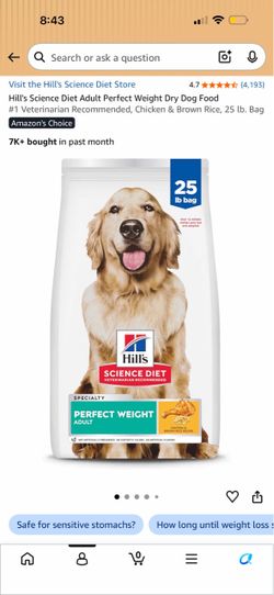 Dog food - Hills Science Diet Perfect Weight