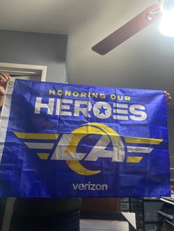 Los Angeles Rams Veterans Day Flag 