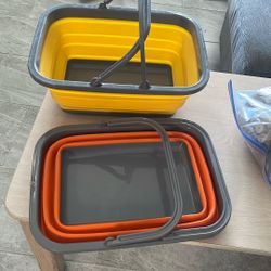 Camping Collapsible Sinks heavy duty Plastic