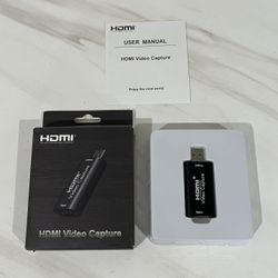 New open box AXHDCAP 4K HDMI Video Capture Card, Cam Link Card Game Audio Adapter HDMI to USB 2.0 Record Capture Device for Streaming, Live Broadcasti