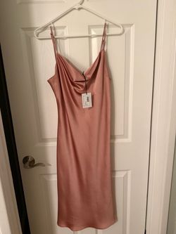HATCH The Easy Slip Dress - Rosewood Satin, Size 1 (S), New with Tags