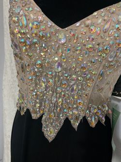 Black & Rhinestone Formal Gown – Size 11