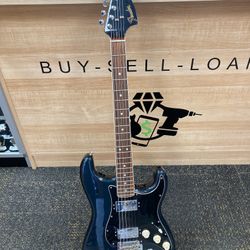 Fender Classic Player Stratocaster HH 2014 Dark Mercedes Blue Electric Guitar