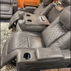 Brand New Power Sofa And Loveseat