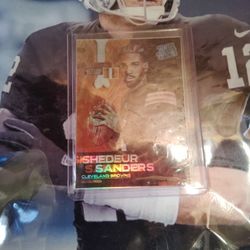 Shedeur Sanders sticker browns RR custom
