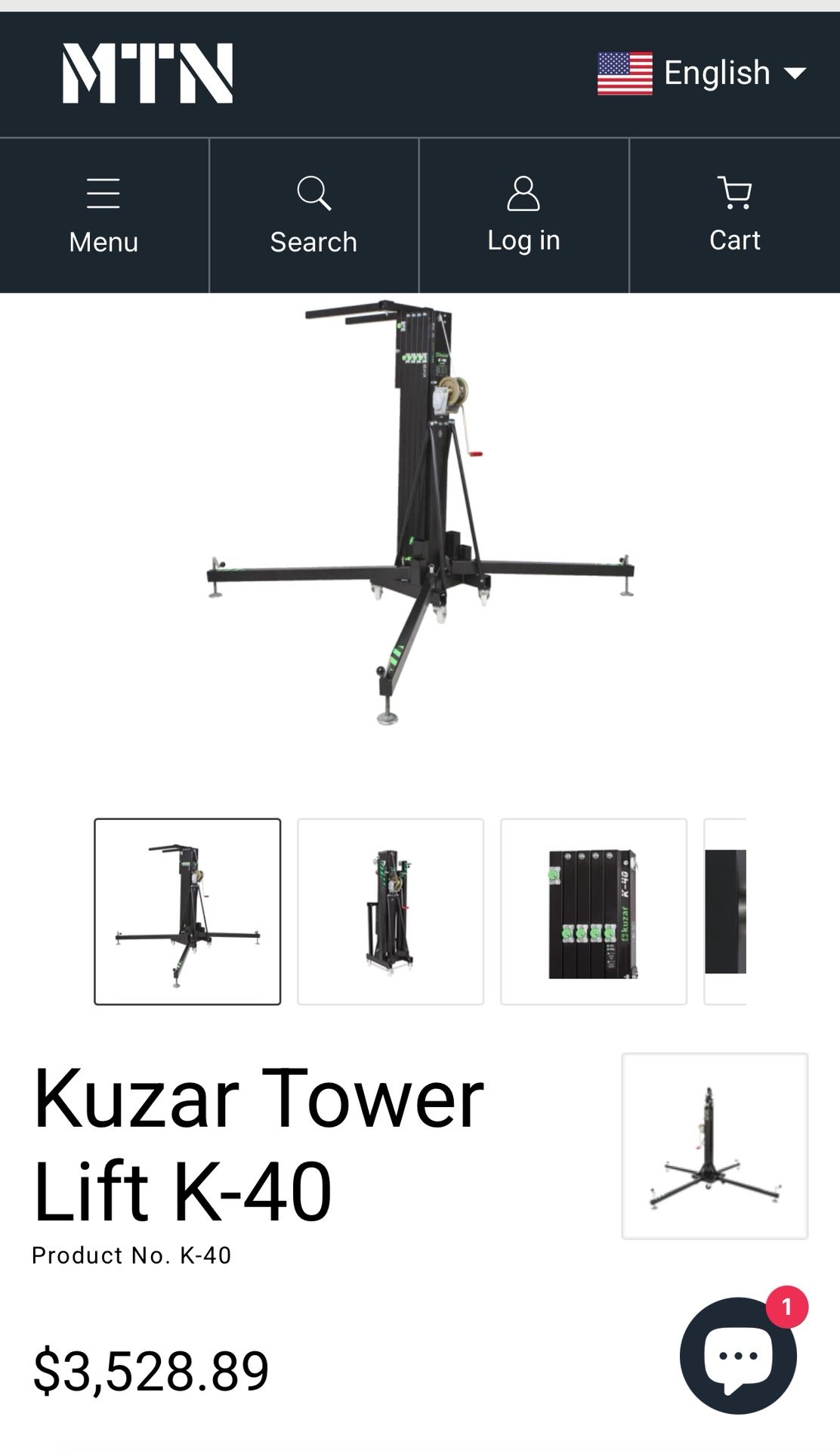 Array Speaker Lift Kuzar K-40