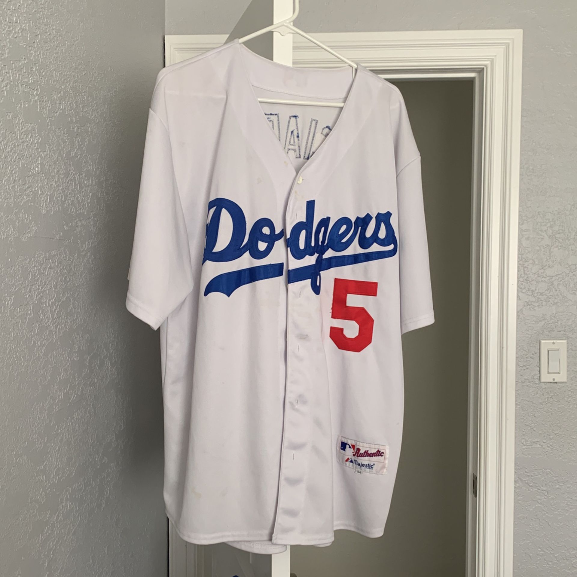 Original Nomar Garciaparra 5 Los Angeles Dodgers Majestic Jersey