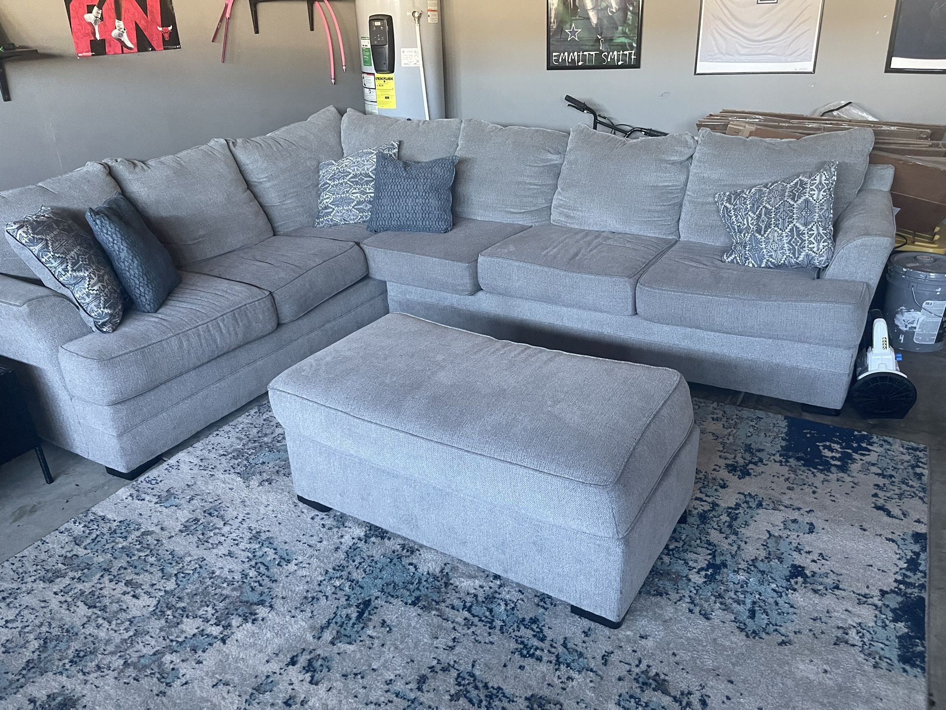 Sectional With Ottoman