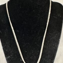 Bradford Gold Exchange 20” Rope Chain Necklace Silver 9.50 Grams Great Condition 