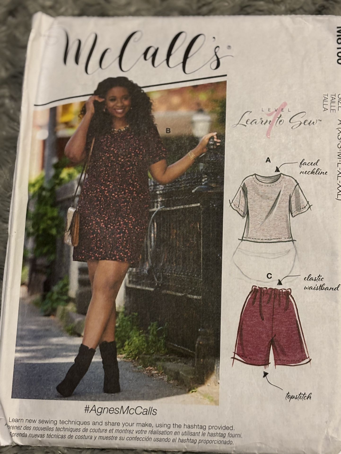 McCall's M8160 for Dress, Top, Pants, Shorts Sizes XXS-XXL UNCUT