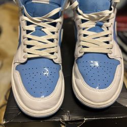 Blue And White Jordan Nikes Men With Box 