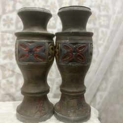 Pair of candle holders 