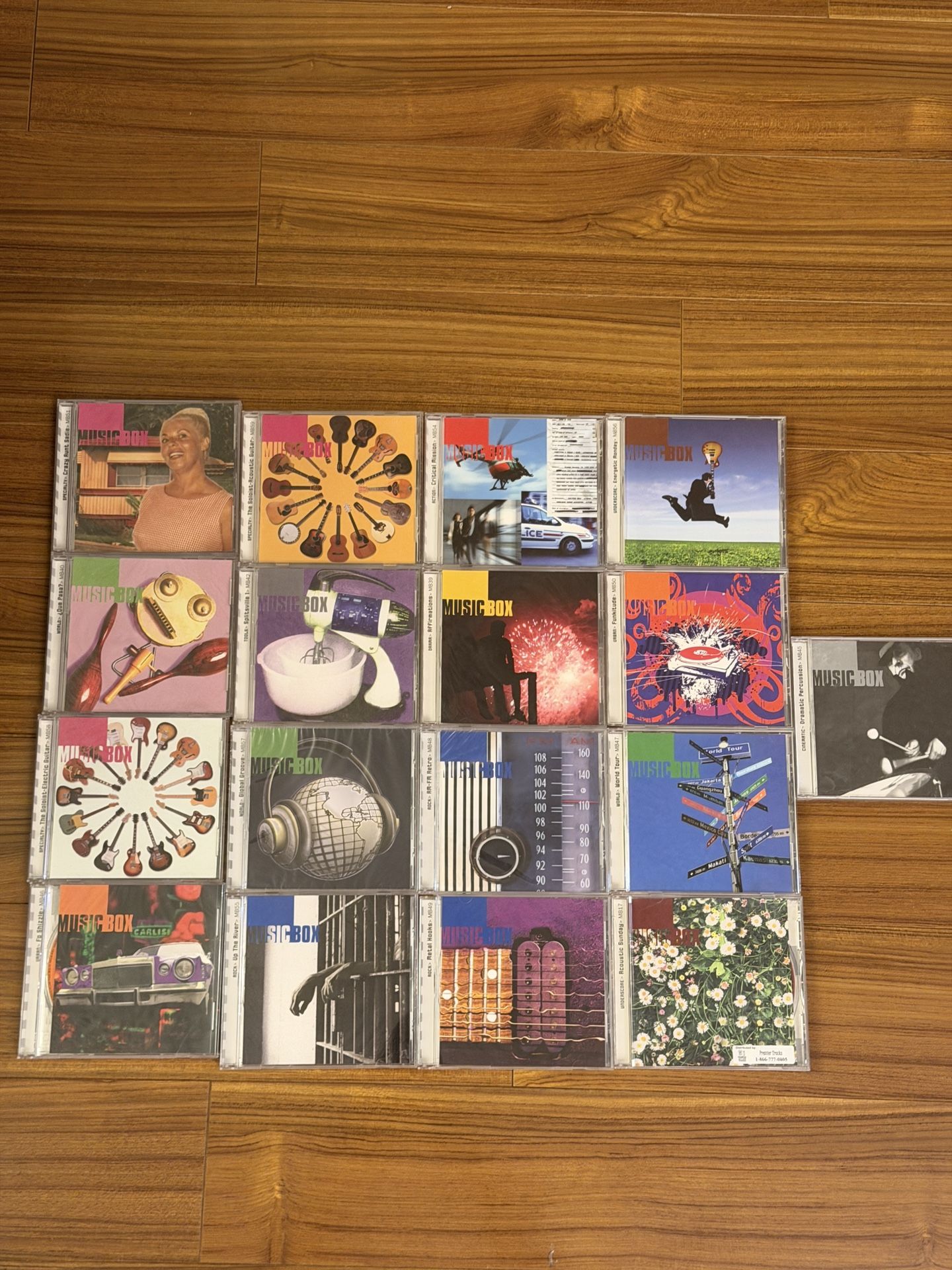 17x Music Box Production Music Library Lot