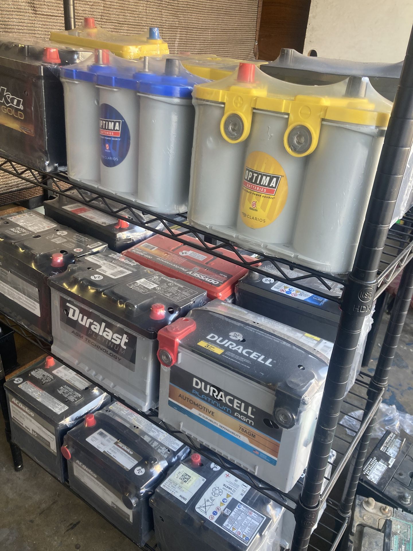 Car batteries