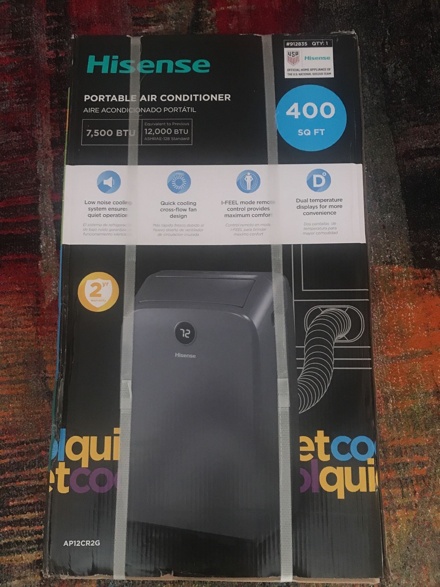 Brand new Hisense 7,500btu portable air conditioner AP12CR2G