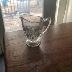 Vintage Diamond Pattern Pitcher Cut Glass