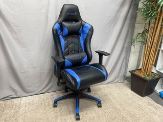 EMERGE Vartan Bonded Leather Ergonomic Blue & Black Gaming Chair