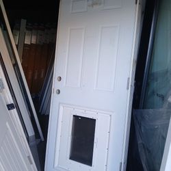 32x80. Metal Exterior Door 