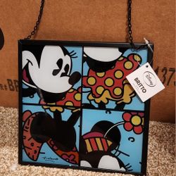 Disney Minnie Mouse Glass Wall Hanger Britto