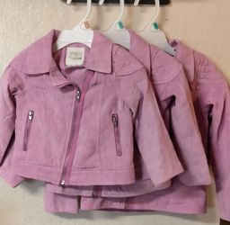 Brand new Girls Pink Moto Jacket by Spencer toddlers sizes $6 each