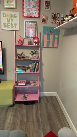 Pink shelf