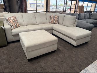 Cream modern sectional